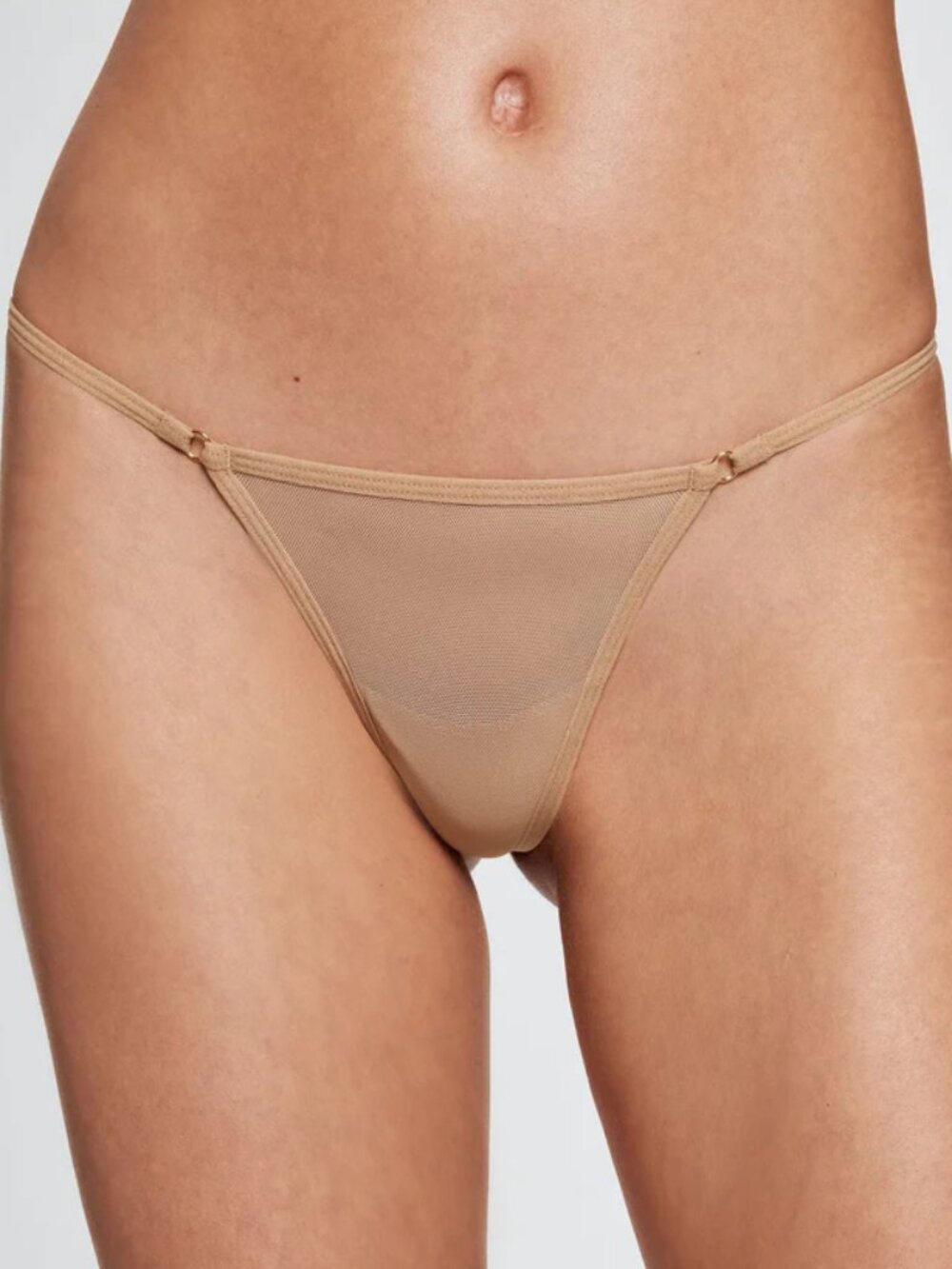 Pepper mesh thong, L, Beige